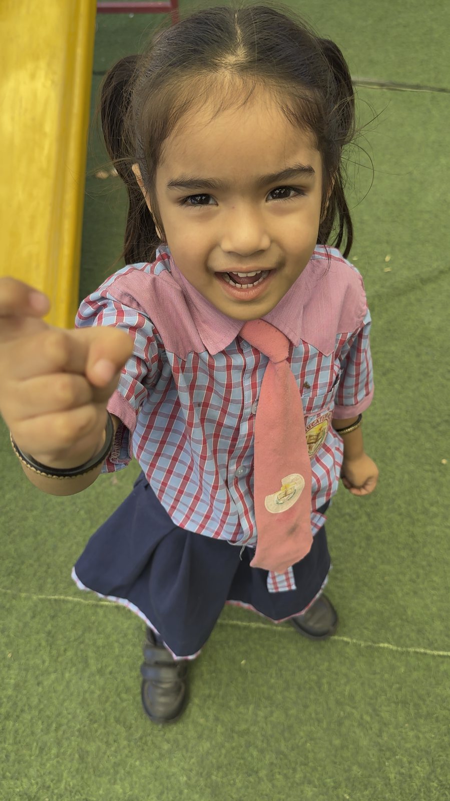 All smiles on the playground